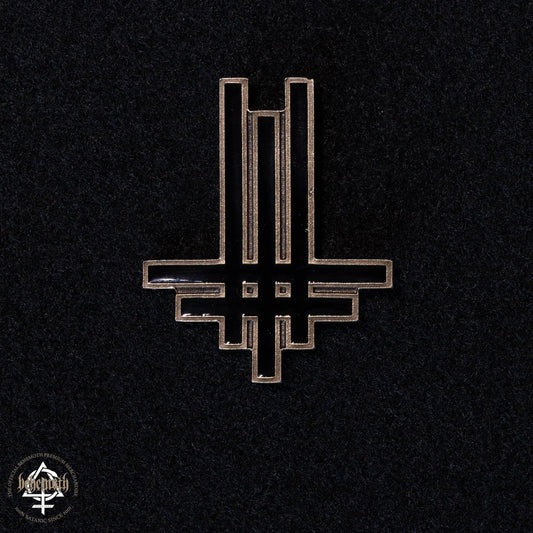 A Behemoth 'Trivmviratvs' enamel pin - antic gold