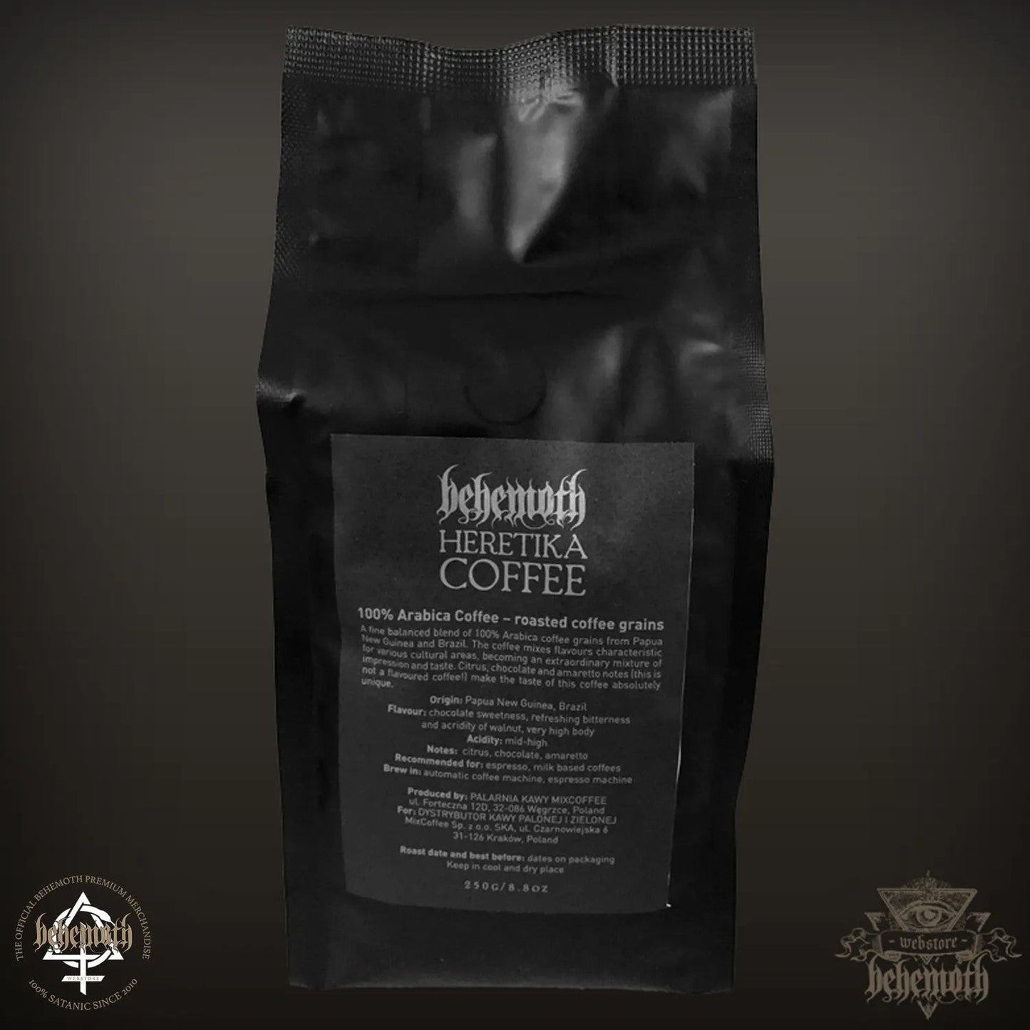 Behemoth 'Heretika' ganze Bohnen Kaffee 250 g