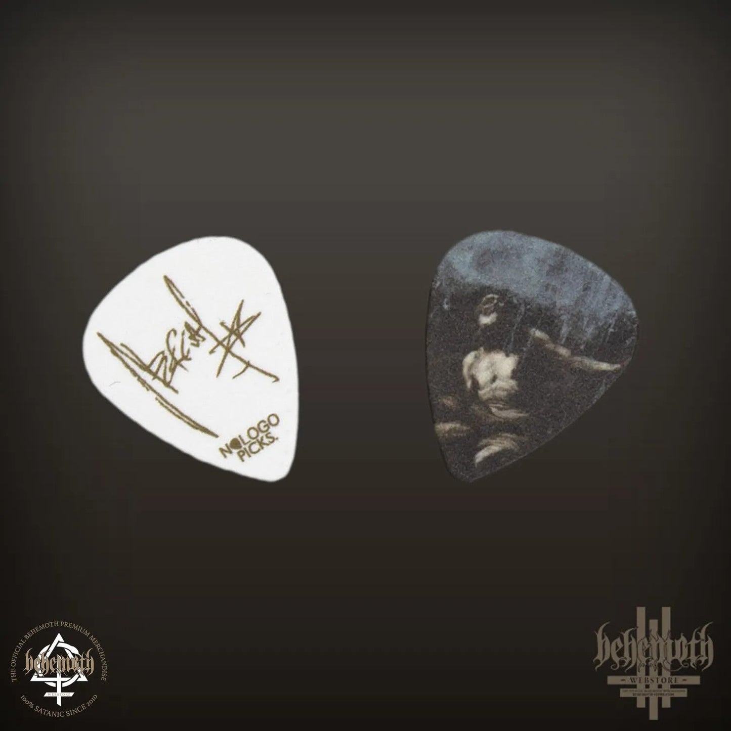 Behemoth Signatur Nergal - ILYAYD Cover Gitarrenplektrum