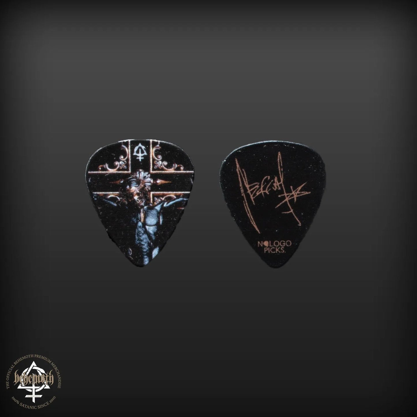 Behemoth „OCN Cross“ Nergal Signatur-Gitarrenplektrum