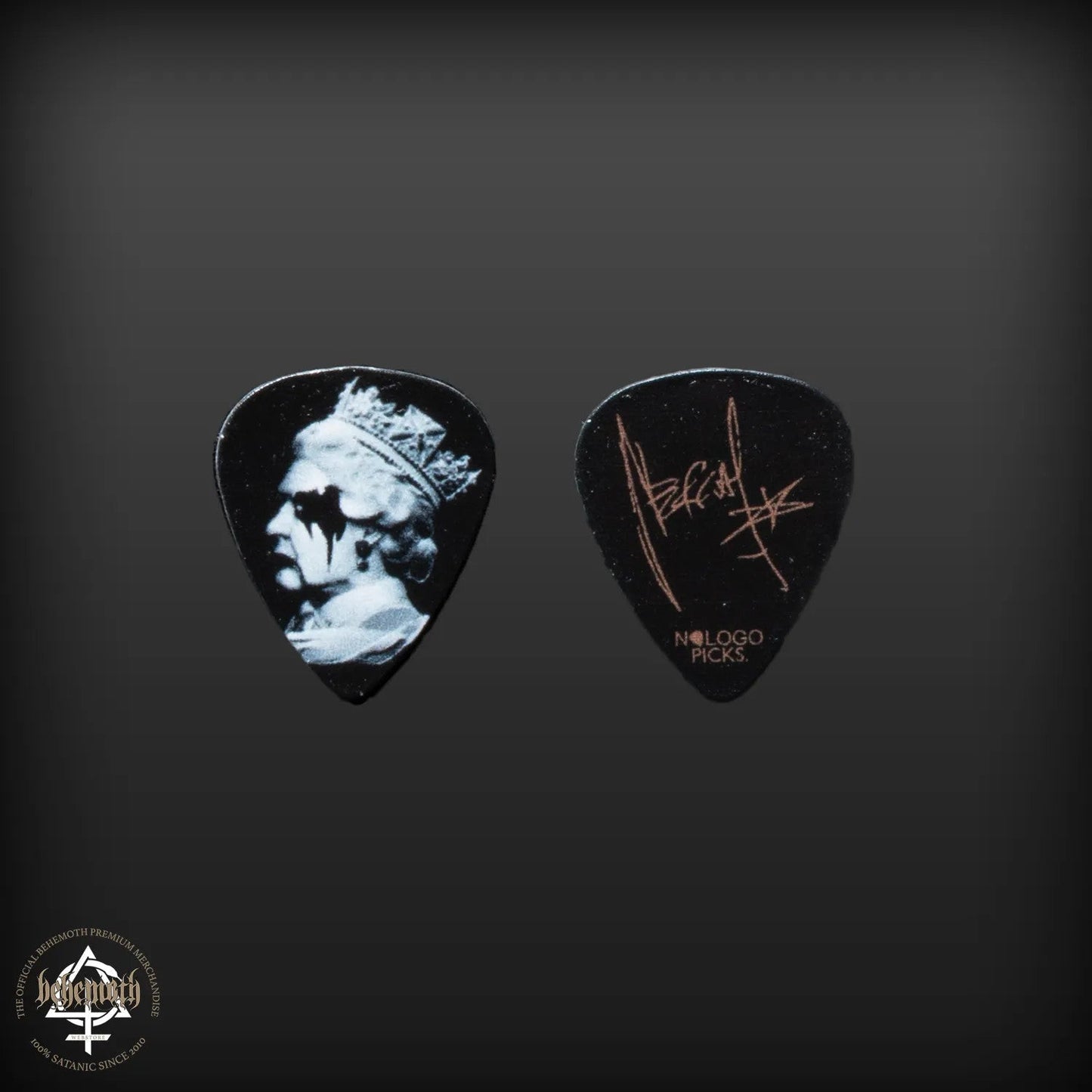 Behemoth „The Devil Save The Queen“ Nergal Signatur-Gitarrenplektrum