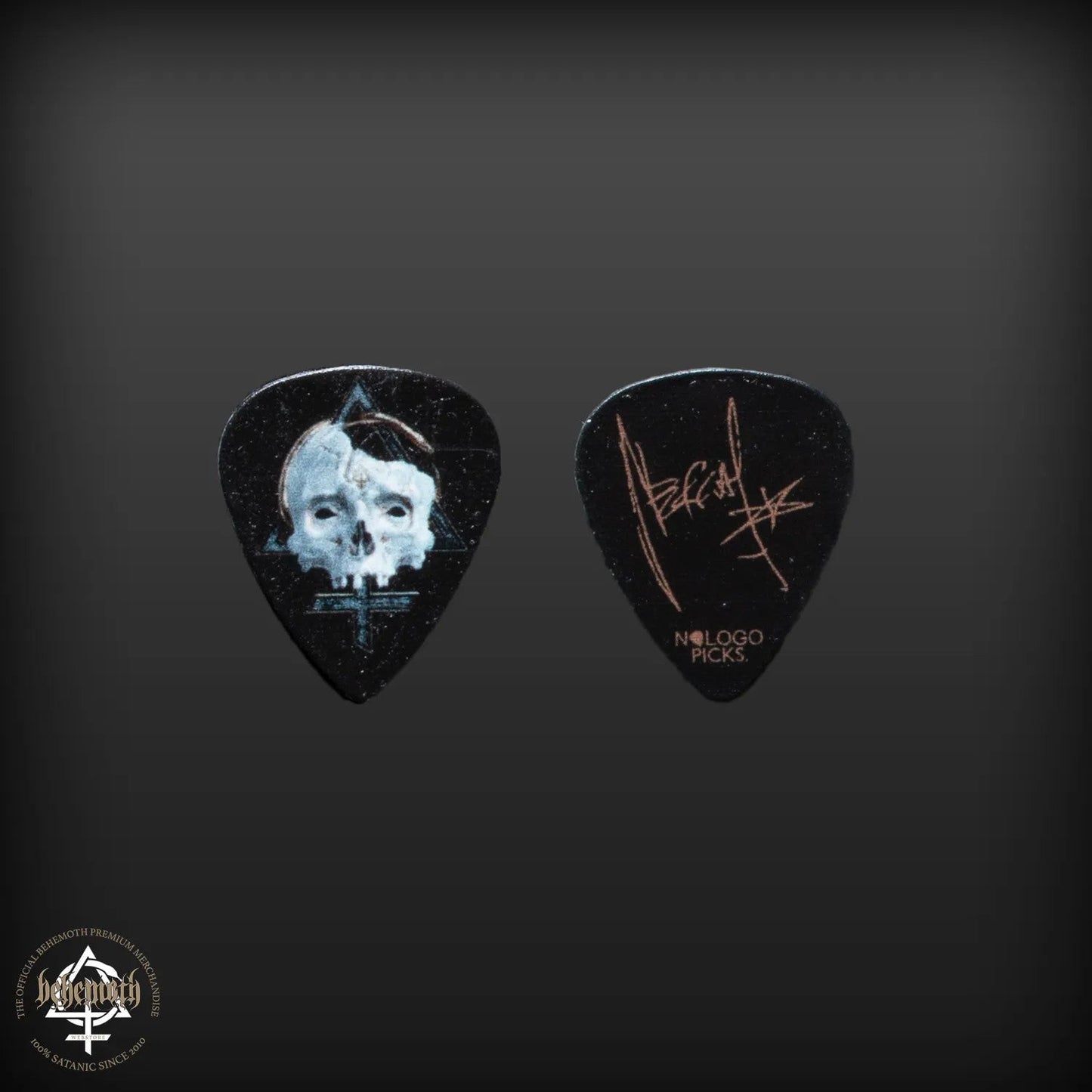 Behemoth „Contra Skull“ schwarzes Nergal Signature-Gitarrenplektrum