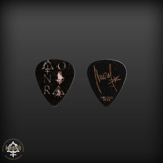 Behemoth „Contra“, schwarzes Nergal-Signatur-Gitarrenplektrum