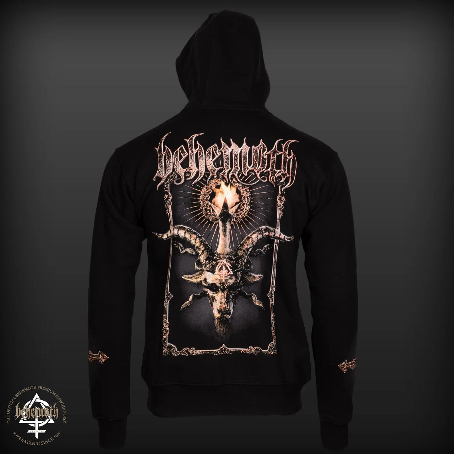 Behemoth 'Baphomet' Kapuzenpullover mit Reißverschluss