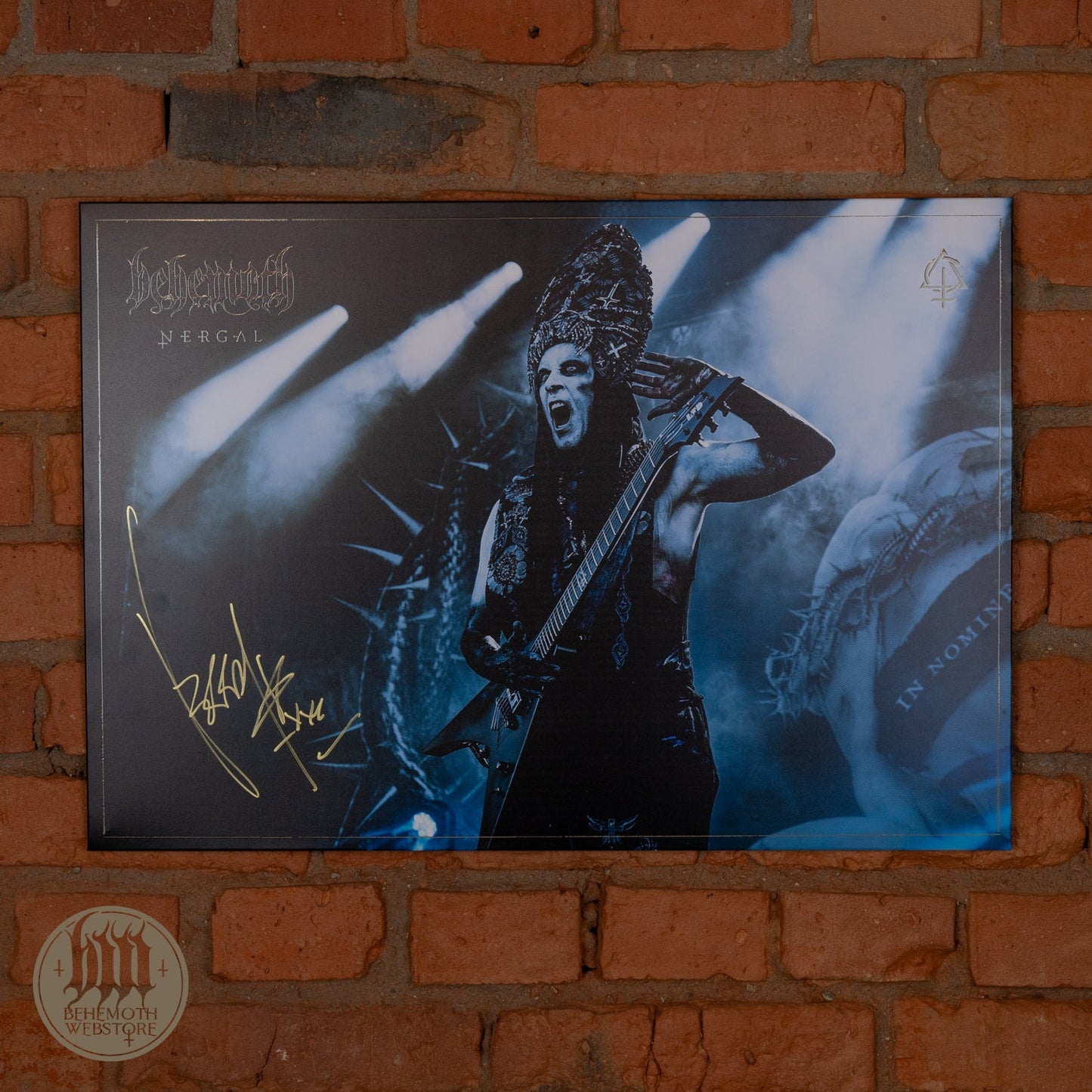 Print on a metal plate - Nergal 1, big, signed, preorder