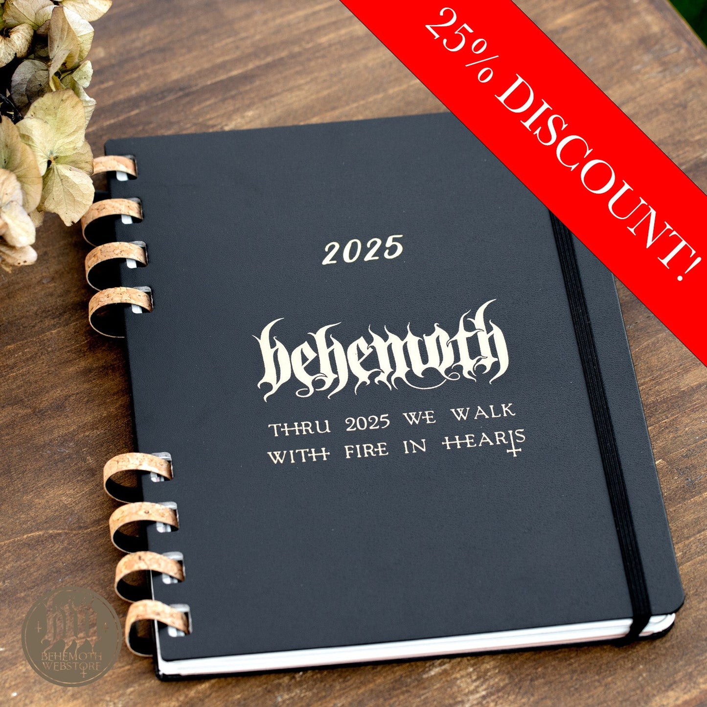 Behemoth 'Thru 2025 We Walk' Moleskine 2025 Calendar, LIMITED