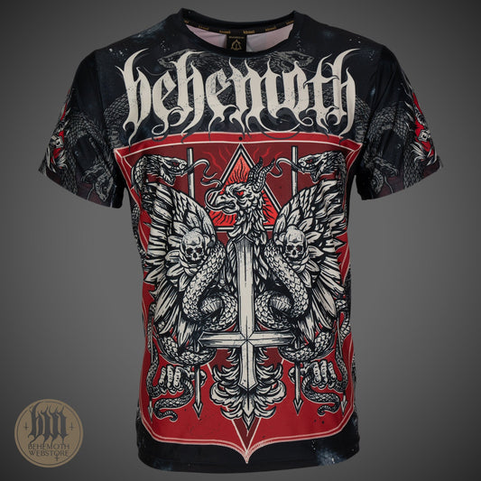 T-Shirt mit „The Republic Of The Unfaithful“-Behemoth-Allover-Print