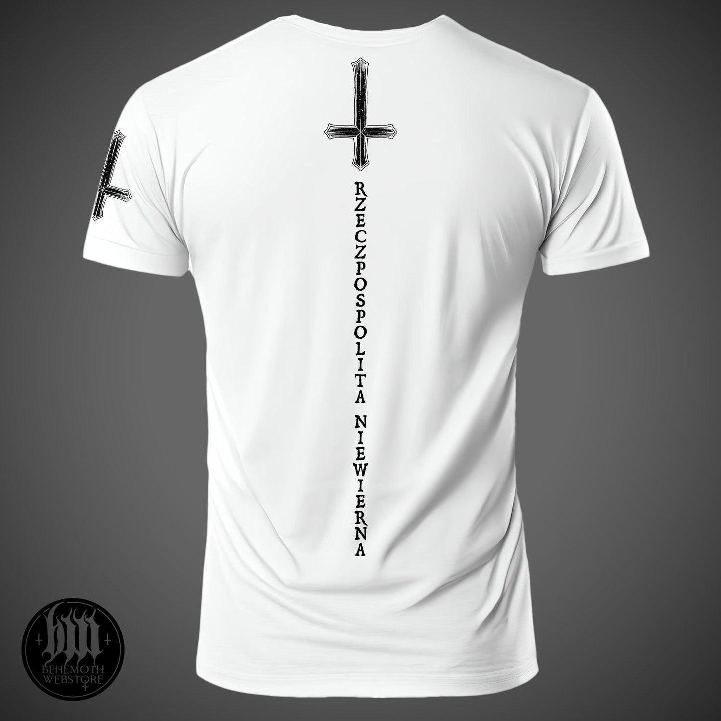 'The Republic Of The Unfaithful' Behemoth White T-Shirt PREORDER