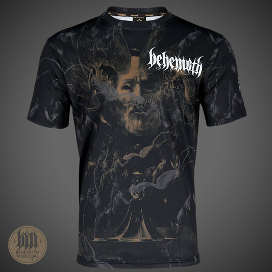 T-Shirt mit „The Satanist X“-Behemoth-Allover-Print