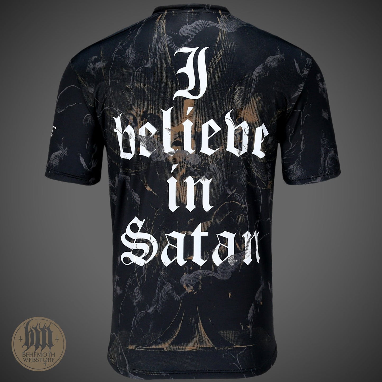 T-Shirt mit „The Satanist X“-Behemoth-Allover-Print