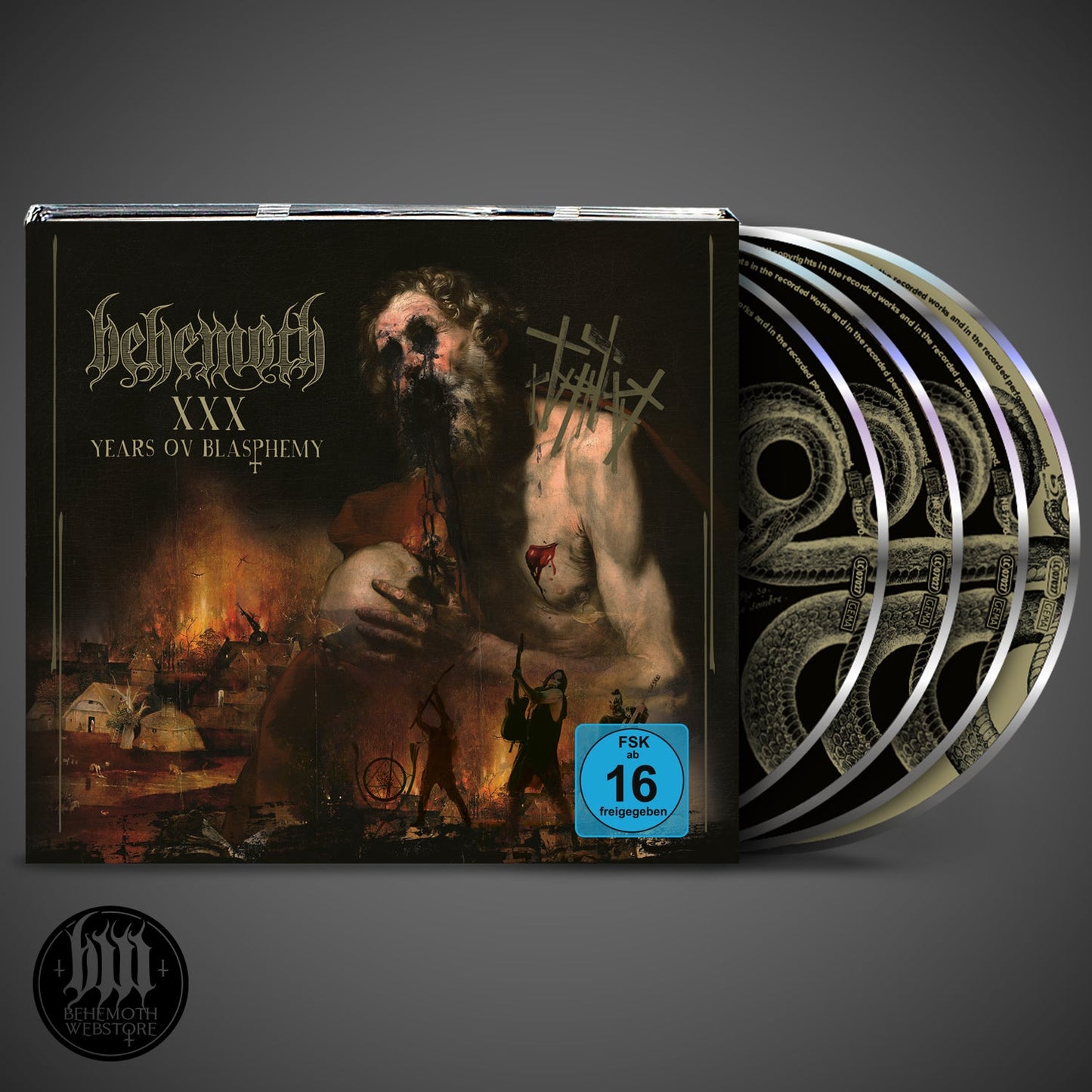 BEHEMOTH - XXX Years Ov Blasphemy Blu-Ray/3CD, signed, limited