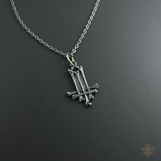 Behemoth 'Trivmviratvs - Bones' sterling silver necklace