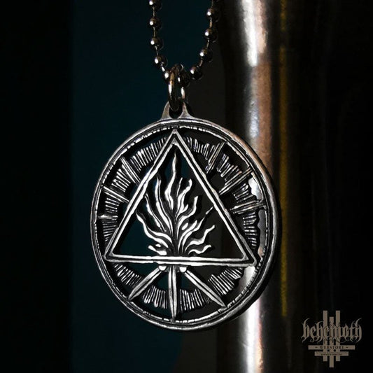 Behemoth 'The Unholy Trinity' sterling silver necklace