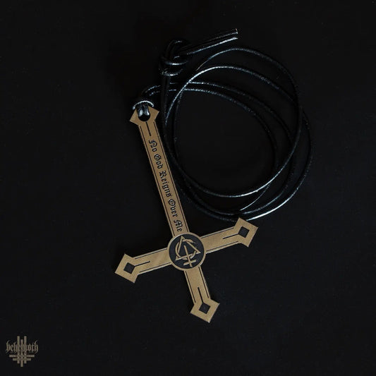 Behemoth 'CONTRA - No God Reigns Over Me' brass necklace