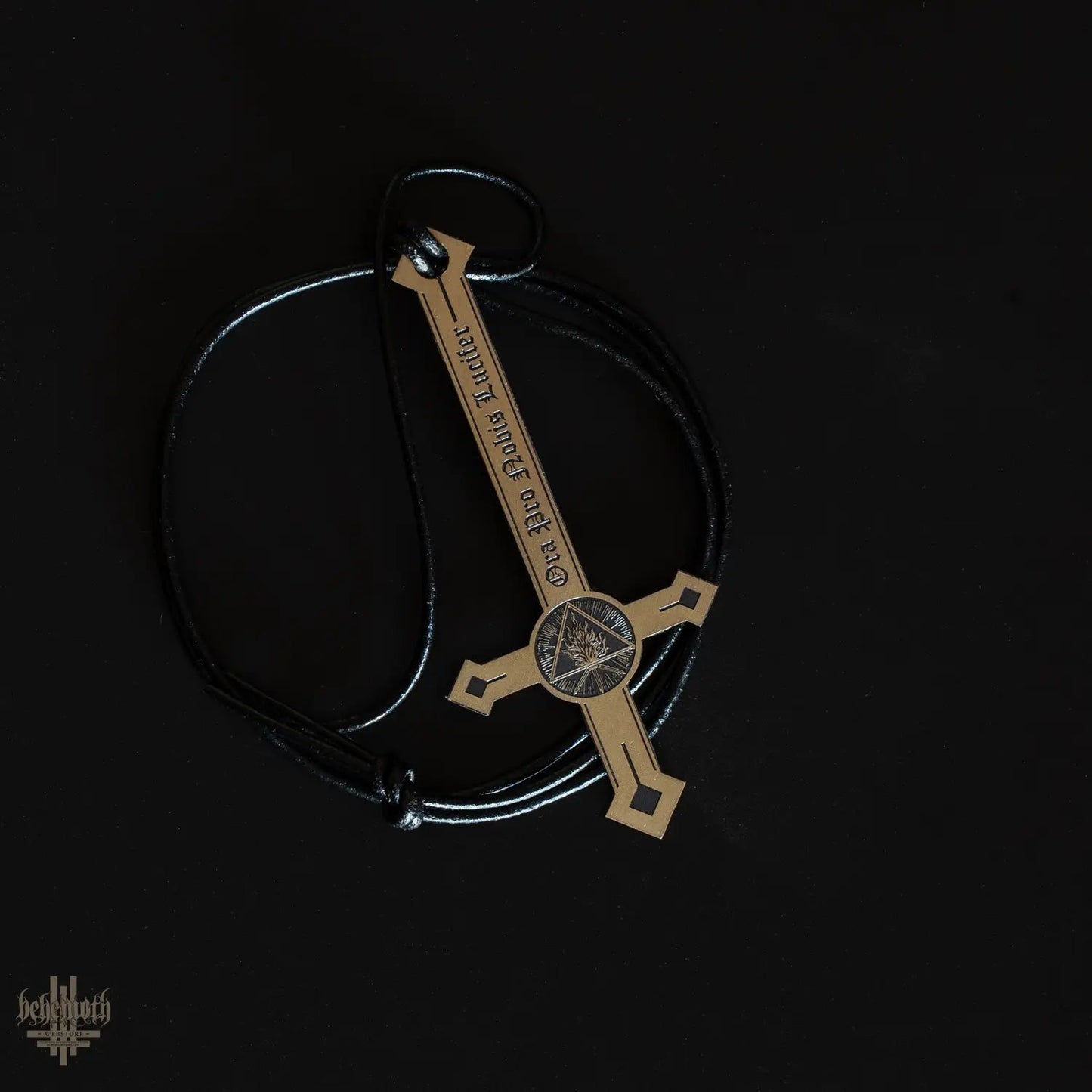 Behemoth 'Ora Pro Nobis Lucifer' brass necklace