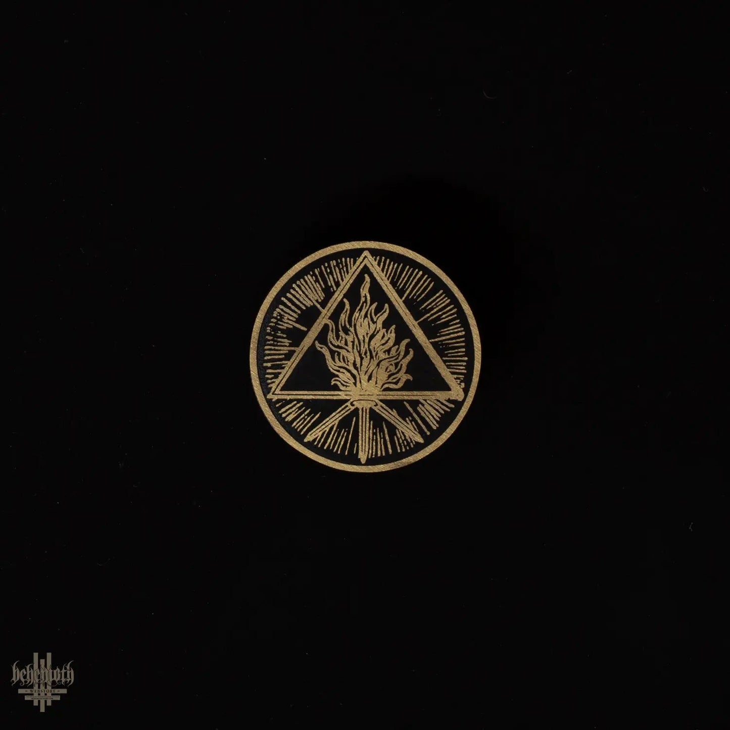 Behemoth 'The Unholy Trinity' brass pin