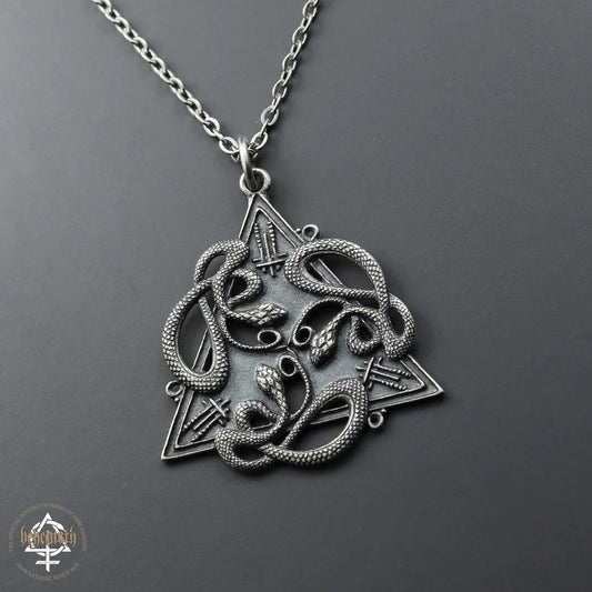 Behemoth '666' sterling silver necklace