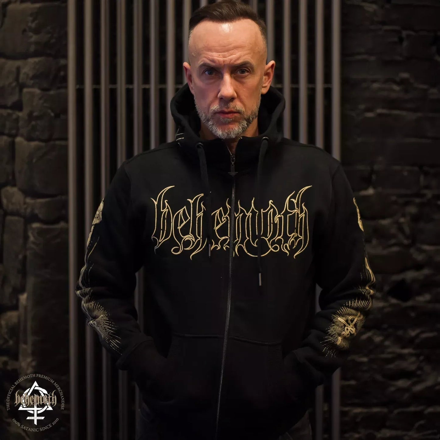 Behemoth 'Adalbert' Kapuzensweatshirt mit Reißverschluss