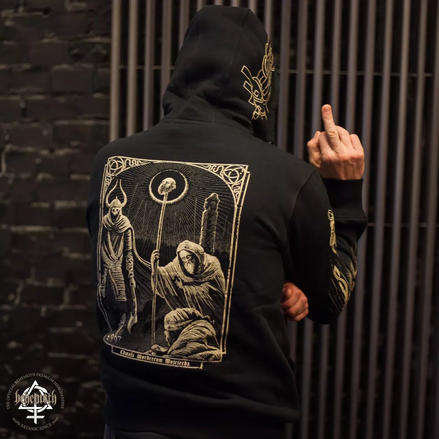 Behemoth 'Adalbert' Kapuzensweatshirt mit Reißverschluss