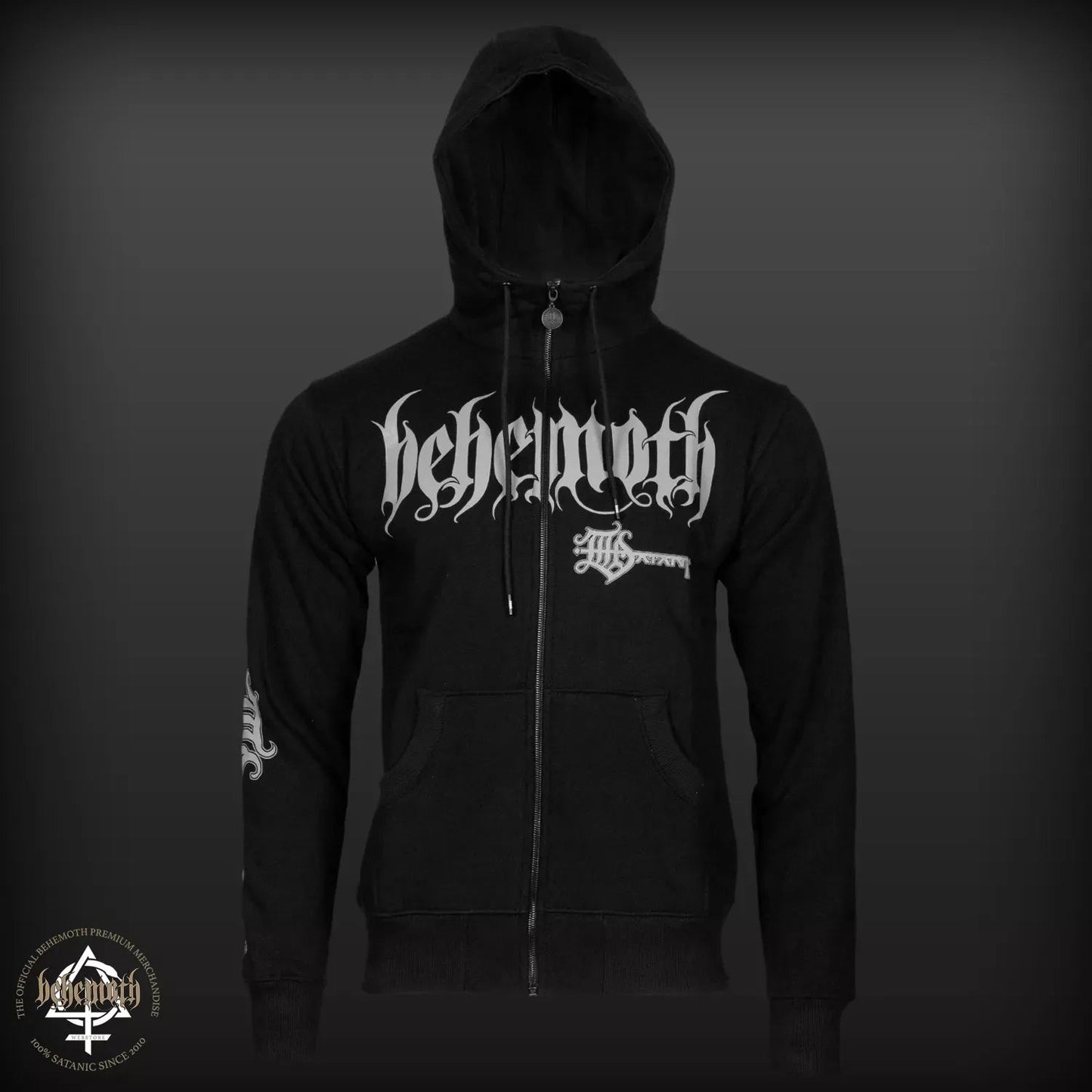 'The Satanist' Behemoth Kapuzensweatshirt mit Reißverschluss